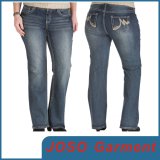 Lady Plus Size Jeans Straight Trousers (JC1094)