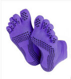 Fashion Toe Cotton Yoga Socks/Cotton Socks/Anti-Slip Socks