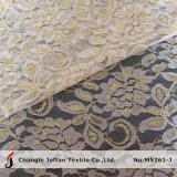 Metallic Fabric Lace African Cord Lace Fabric (M5261-J)