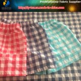 Nylon/Polyester Mixed Yarn Dyed Fabric, Crinkle Check Beach Shorts Fabric (YD1122-Blue)