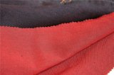 Deep Red Cotton Polyester Spandex Denim