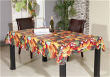 New Designed Friendly LFGB Spunlace Backing PVC Printed Tablecloth with Fruit