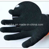 Label Terry Fabric Liner Latex Winter Working Gloves