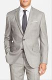 Custom Design Bulk Trim Fit Men's Formal Business Grey Suits