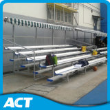5-Row Aluminum Gym Bleacher/ Portable Metal Bench with Retractable Canopy