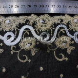 Fashion Clothing Accessories Net Yarn Flower Embroidery Lace Dress Fabric