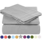 China Manufacter Plain Luxury Mirofier Bedding Set/ Hotel Bed Linen/ Home Textile