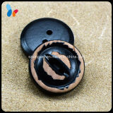 Imitation Leather Natural 2 Holes Wooden Button
