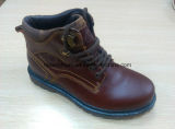 High Quality MID-Cut Boots Warmer Leather Shoes Stock (FF616-2)