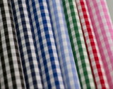 3mm Checks Polyester Cotton Textile Yarn Dyed Uniform Shirt Fabric