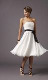 Classic Style Strapless Short Bridesmaid Dresses (BD3014)