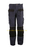 Fashion Style Navy Mens Cotton Canvas Multi-Pockets Cargo Pants with Knee Pad