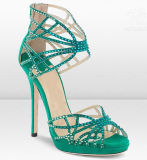 New Collection Fashion High Heeled Ladies Summer Sandals (Hs13-095)