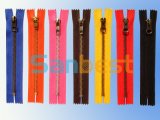 Colorful High Quality Resin Zippers with Silver Teeth