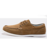 Fashion Brown Upper Suede Leather Plain Men Work Office Shoes