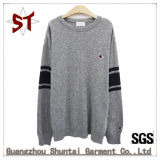 Casual Color Mixing Fashion Knit Sweater with Logo for Men