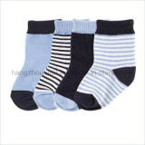 Simple Stripes Breathable Cotton Suit for Baby Sock