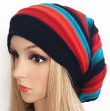 European Popular Cap/Have Stripes Beanie /Have Stripes Women Like Knitting Hat Sports Promotional Caps and Urban Fashion Hat