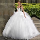 Sweetheart Bridal Ball Gowns Lace Bodice Wedding Dress Fs20179