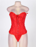 China Hot Sale Factory Price Plus Size Red Women Sexy Corset