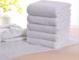 White Hotel Bath Towel, Factory Supply Plain Solid 100% Cotton