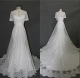 Chiffon A Line Evening Gown Bridal Wedding Dress F5090