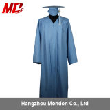 Timed Sale Sky Blue Matte Graduation Cap and Gowns for Adult