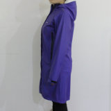 Royalblue Hooded Waterproof PU Raincoat