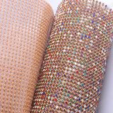 Decorative Crystal Rhinestone Sheet Hot Fix Rhinestone Mesh for Garment Accessories
