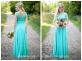 Sleeveless Bridesmaid Party Gown Empire Lace Evening Dress Lb17101