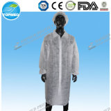 Stylish Disposable Medical Hospital Coat, Working Coat Uniform, Nonwoven Protective Coat