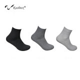 Anti-Bacterial and Anti-Odour Cotton Ankle Socks with Silver Fiber for Business Men
