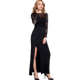 Top and Super Brand OEM Services New Arrivals Hot Slae Popular Split Maxi Evening Dress