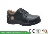Black Men Casual Shoes Wide Diabetic Shoes Orthopedic Leather Shoes
