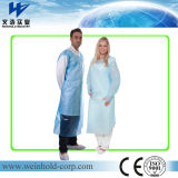Disposable PE Apron with Sleeves with Open Back
