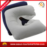 Plush Inflatable Neck Pillow for Airplane/Car