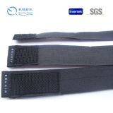 Low MOQ Black Fabric Elastic Hook and Loop Tape for Patch