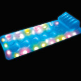 LED PVC Inflatable Air Mattress with Light for Pool Swimming
