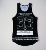 Custom Cotton Printed Vest for Men with Raw Edge Effects