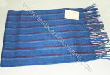 100% Cashmere Scarf with Vertical Stripes