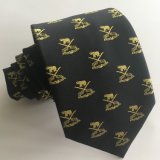 Men's High Quality 100% Polyester Logo Tie (L048)