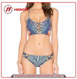 Sexy Bikini Totem Printed Sexy Strap Two-Pieces Swimsuit Summer Hot Spring Beachwear