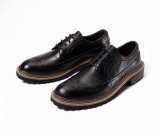 Brown Oxford Brogue Leather Mens Office Shoes Footwear