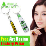 OEM Custom High Quality Soft PVC Keyring for Gift Retractable