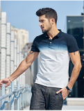 Fit Ombre Mesh Short Sleeve Classic Polo Shirt