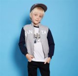 T11710 2015 Autumn New Fashion Boy Classic Letter Print Short Baseball Jacket Active Coat Kids Outerwear Coat for Wholesale