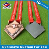 Taekwondo Medal Alloy Custom Logo Ribbon Medal