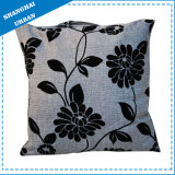 Grey Petal Linen Imitation Decorative Pillow Cushion