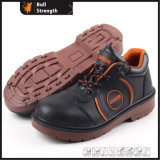 Smooth Action Leather Safety Shoe with Steel Toe (SN5149)