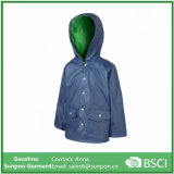 170t Polyester with PU Coating Raincoat for Kids